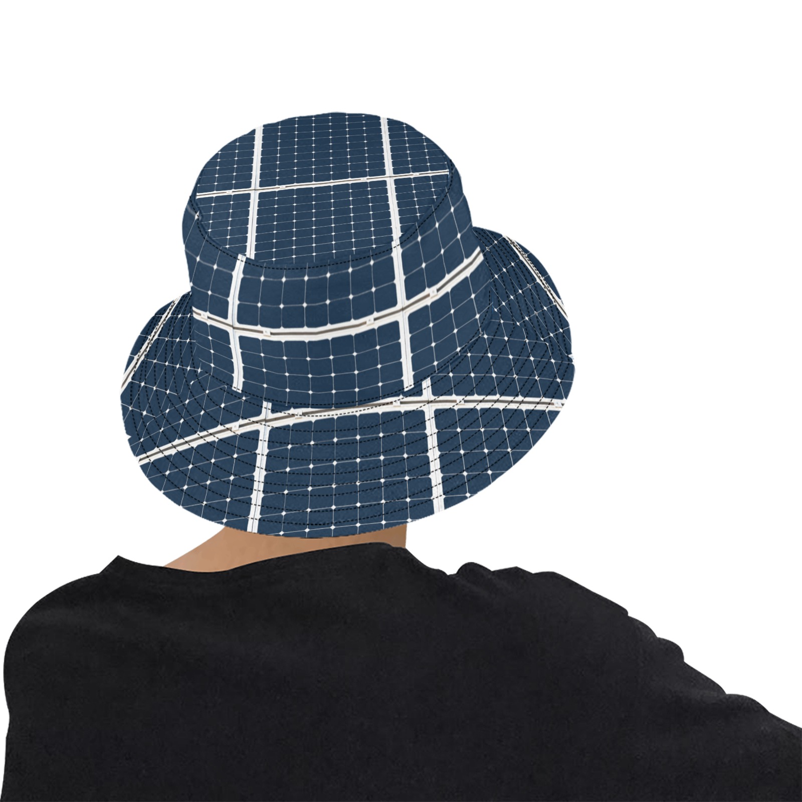 Solar Technology Power Panel Image Sun Energy Unisex Summer Bucket Hat