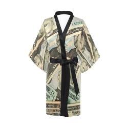 US PAPER CURRENCY Kimono Robe