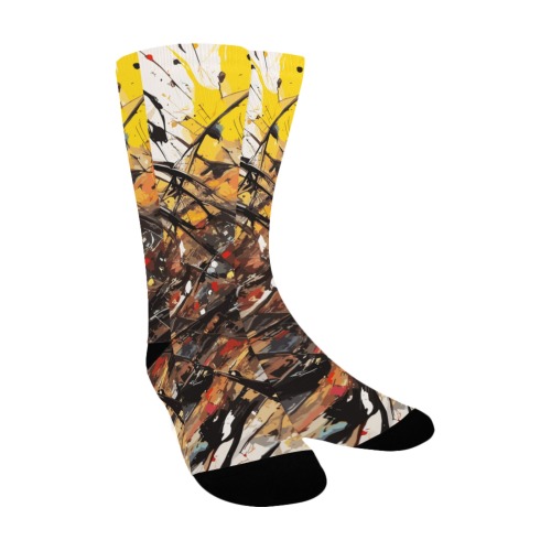 Colofrul shapeless abstract contemporary art Custom Socks for Women