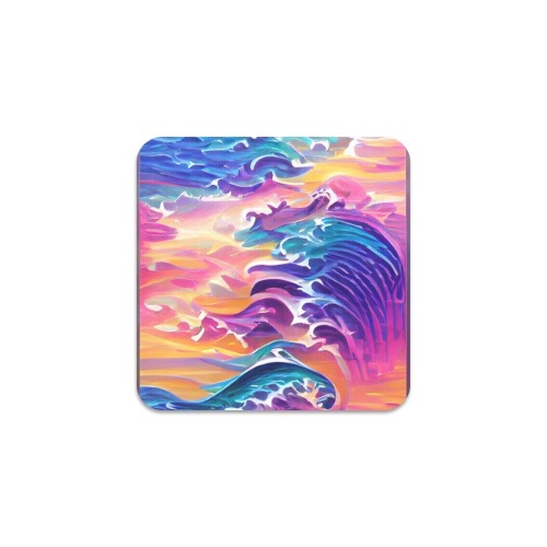 waves_TradingCard Square Coaster