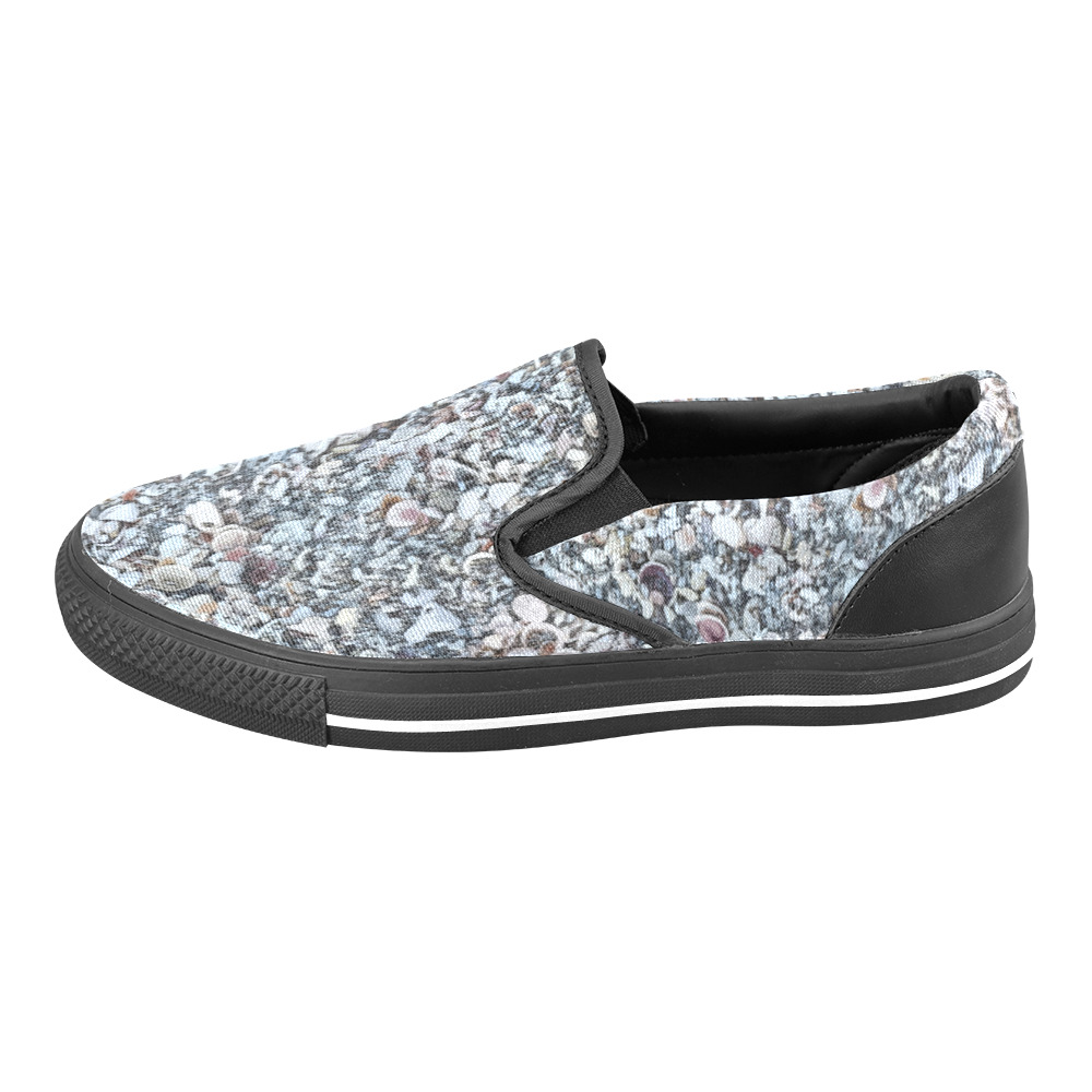 Shells On The Beach 7294 Women's Slip-on Canvas Shoes (Model 019)