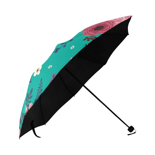 Gorgeous Teal and Pink Umbrella Anti-UV Foldable Umbrella (U08)
