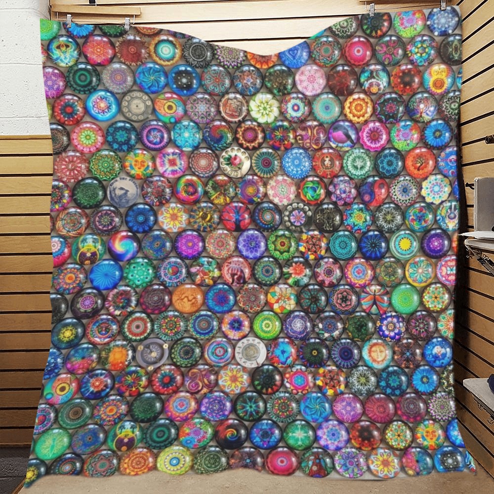 My Little Paperweights Plus Quilt 70"x80"