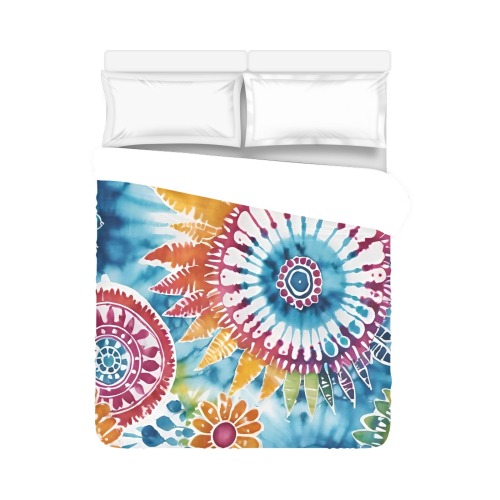 Hippy Tie Dye Duvet Cover 86"x70" ( All-over-print)