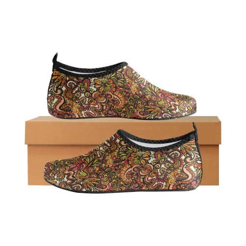 Dragonscape - Small Pattern Women's Slip-On Water Shoes (Model 056)