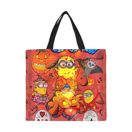 Hallomin Pop Art  by Nico Bielow All Over Print Canvas Tote Bag/Large (Model 1699)