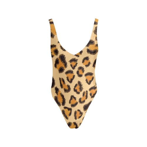 Leopard Pattern.jpg Sexy Low Back One-Piece Swimsuit (Model S09)