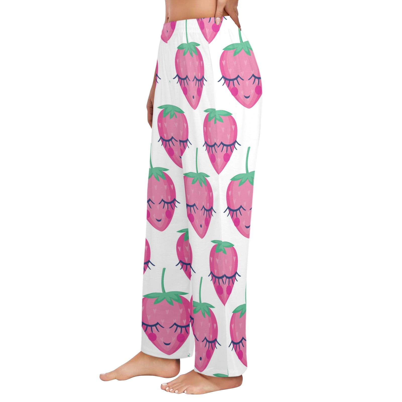 strawberries Women's Pajama Trousers without Pockets