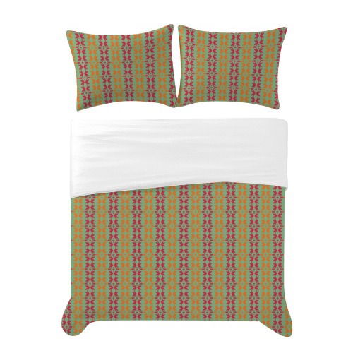 eclectic striped pink orange