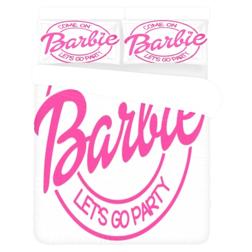 3-Piece Barbie Bedding Set 4 3-Piece Bedding Set