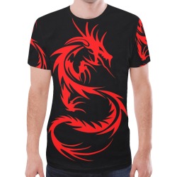 Red Dragon New All Over Print T-shirt for Men (Model T45)