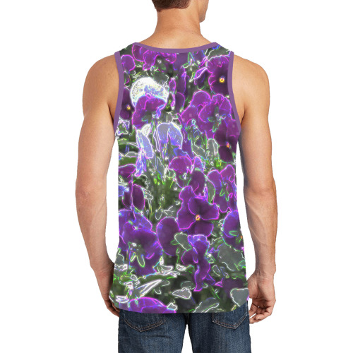 Field Of Purple Flowers 8420 Men's All Over Print Tank Top (Model T57)