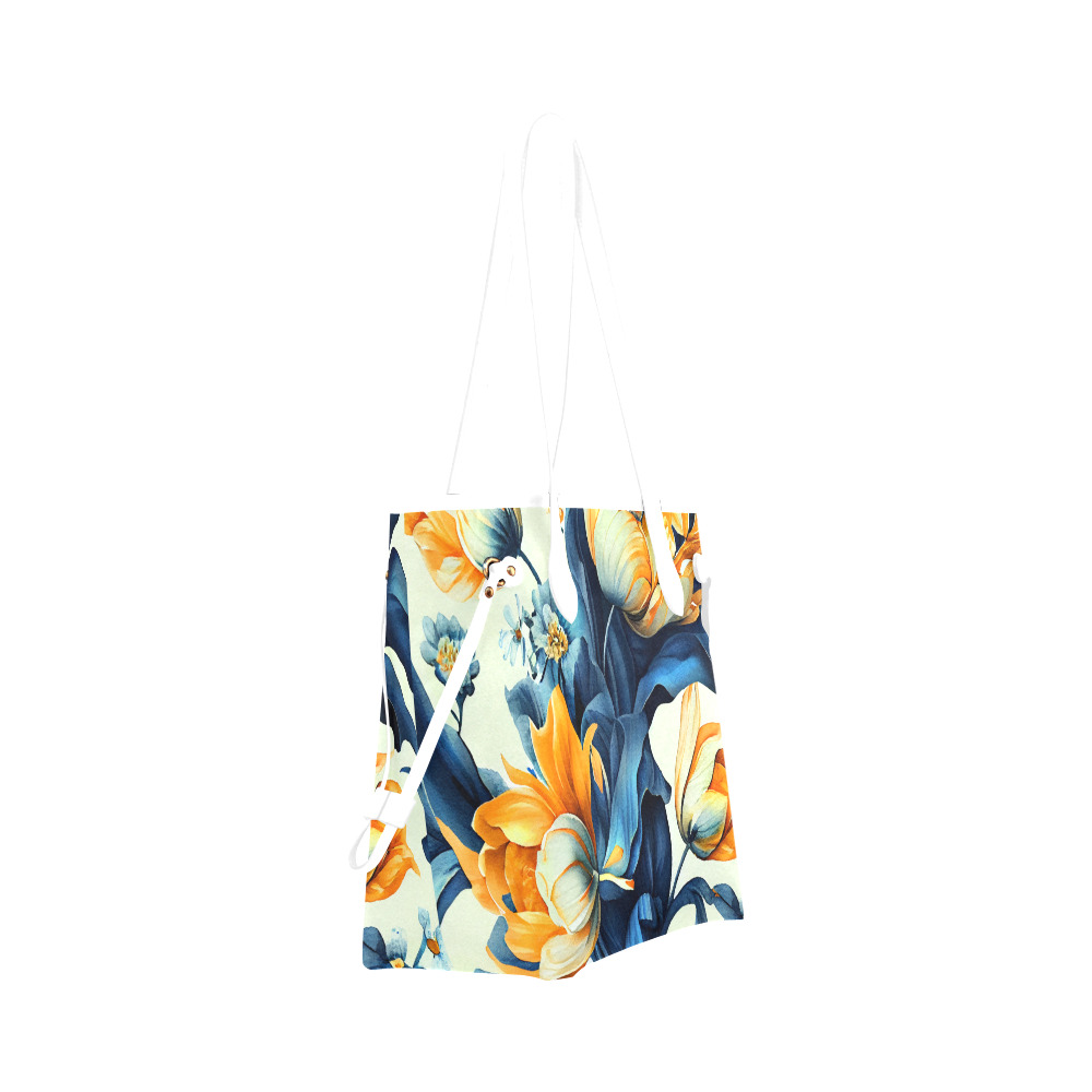 flowers botanic art (2) bag Clover Canvas Tote Bag (Model 1661)