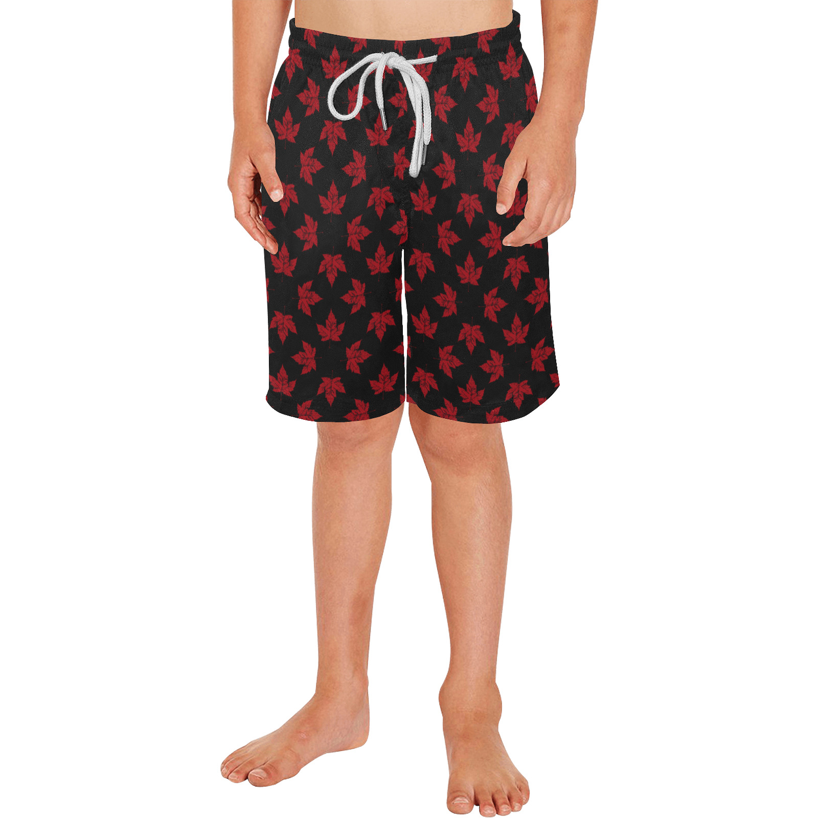 Cool Canada Souvenir Boys' Casual Beach Shorts (Model L52)