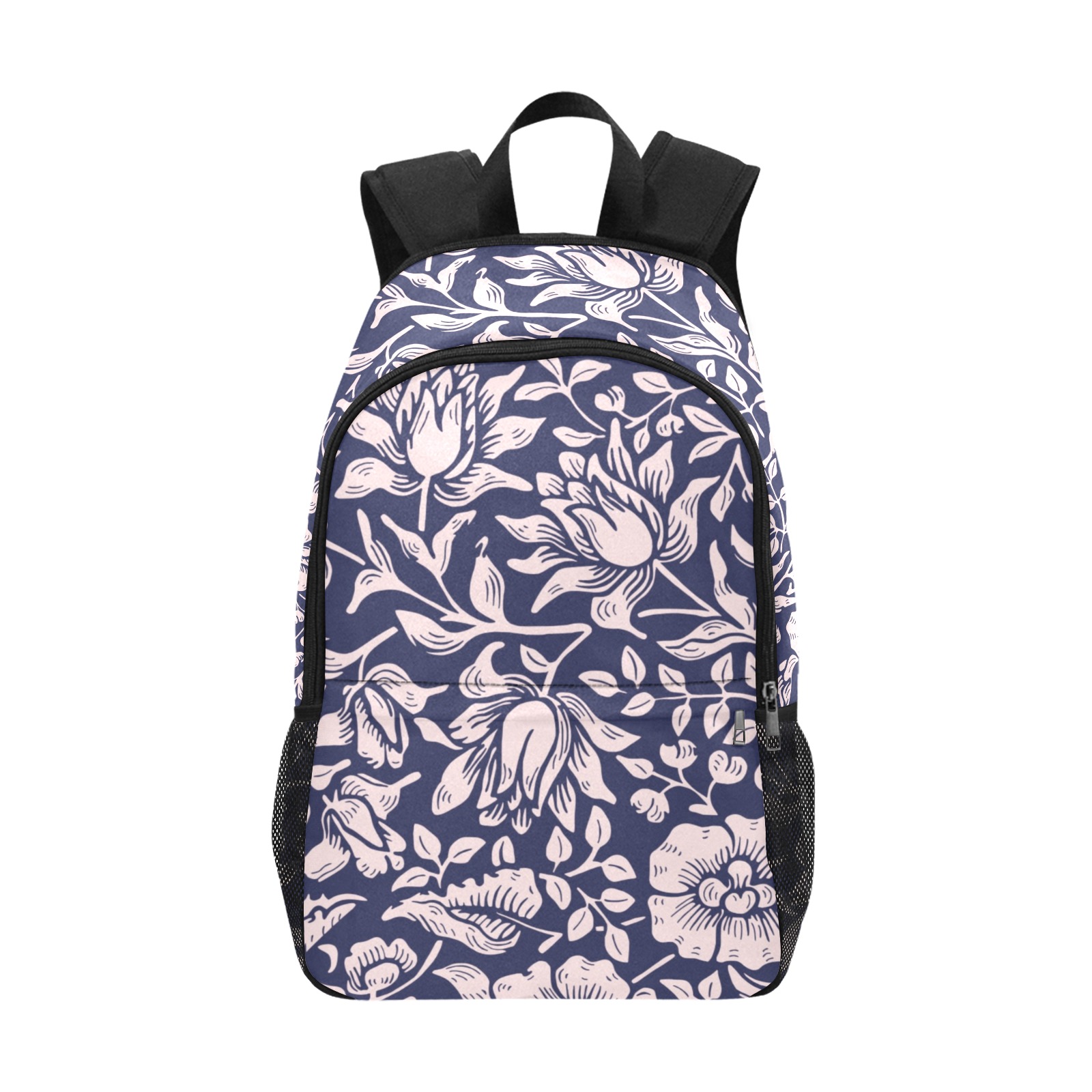 Backpack Fabric Backpack with Side Mesh Pockets (Model 1659)