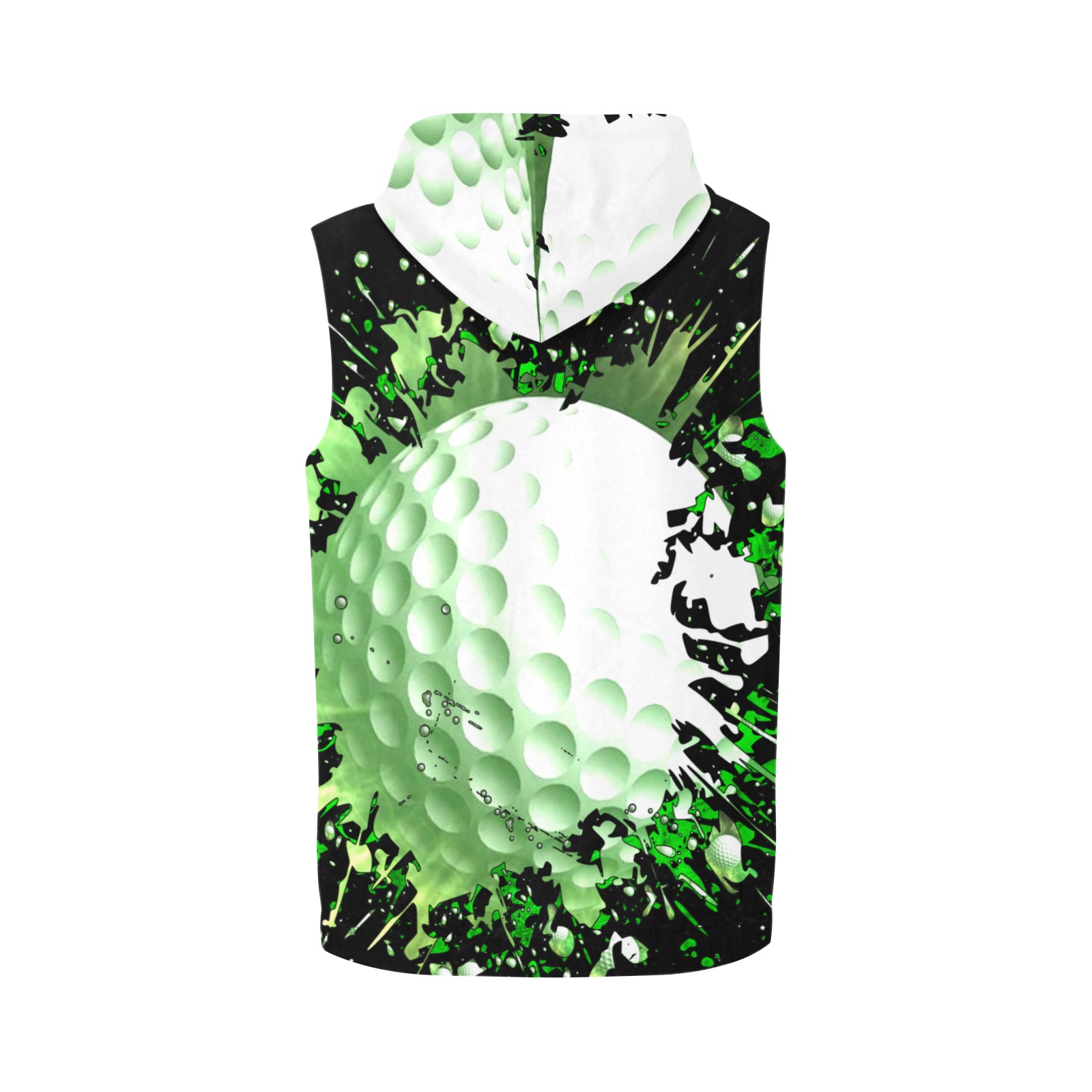 SOP/SOPHISTICATED GOLF TOP All Over Print Sleeveless Zip Up Hoodie for Men (Model H16)