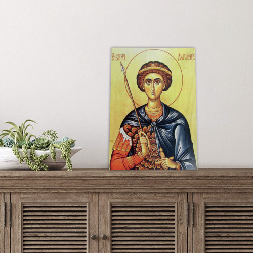 Saint Dimitrije (Sveti Dimitrije) Wood Print 8"x12"