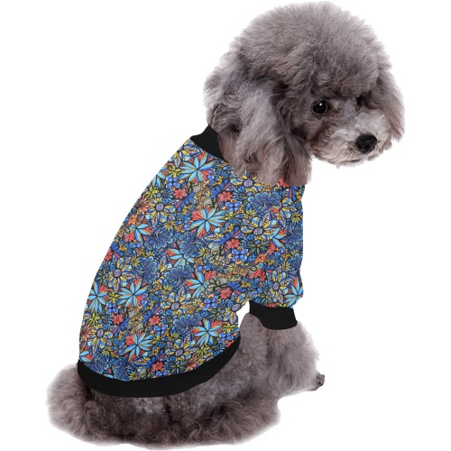 Talavera Bouquet Pet Dog Round Neck Shirt
