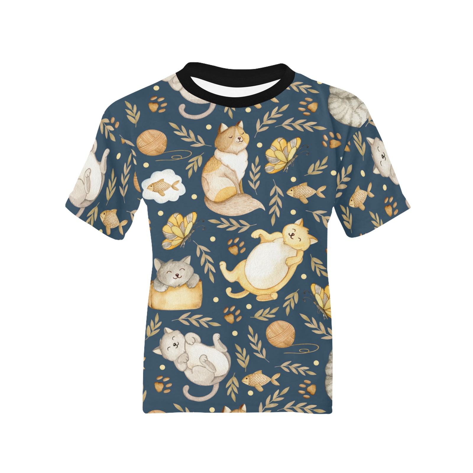 Kitties Kitties Kitties Kids' All Over Print T-shirt (Model T65)