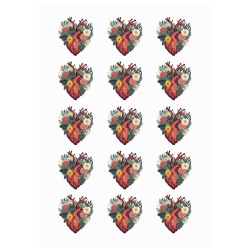 Heart v2 Personalized Temporary Tattoo (15 Pieces)