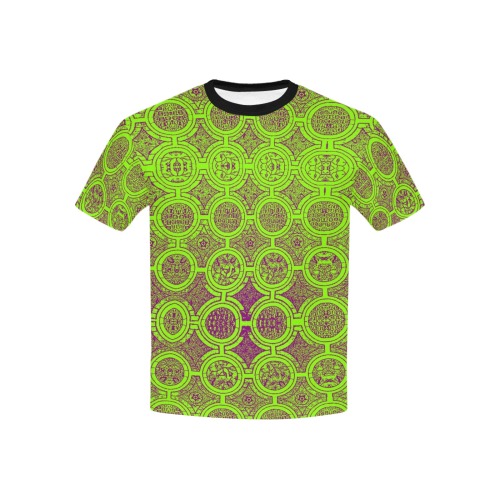 AFRICAN PRINT PATTERN 2 Kids' All Over Print T-shirt (USA Size) (Model T40)