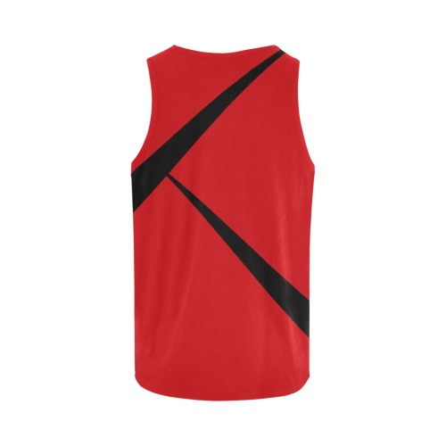 Sexy Red and Black All Over Print Tank Top for Men (Model T43)