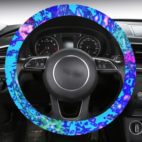 Juniper Glitch Steering Wheel Cover with Anti-Slip Insert