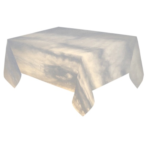 Rippled Cloud Collection Cotton Linen Tablecloth 60"x 84"