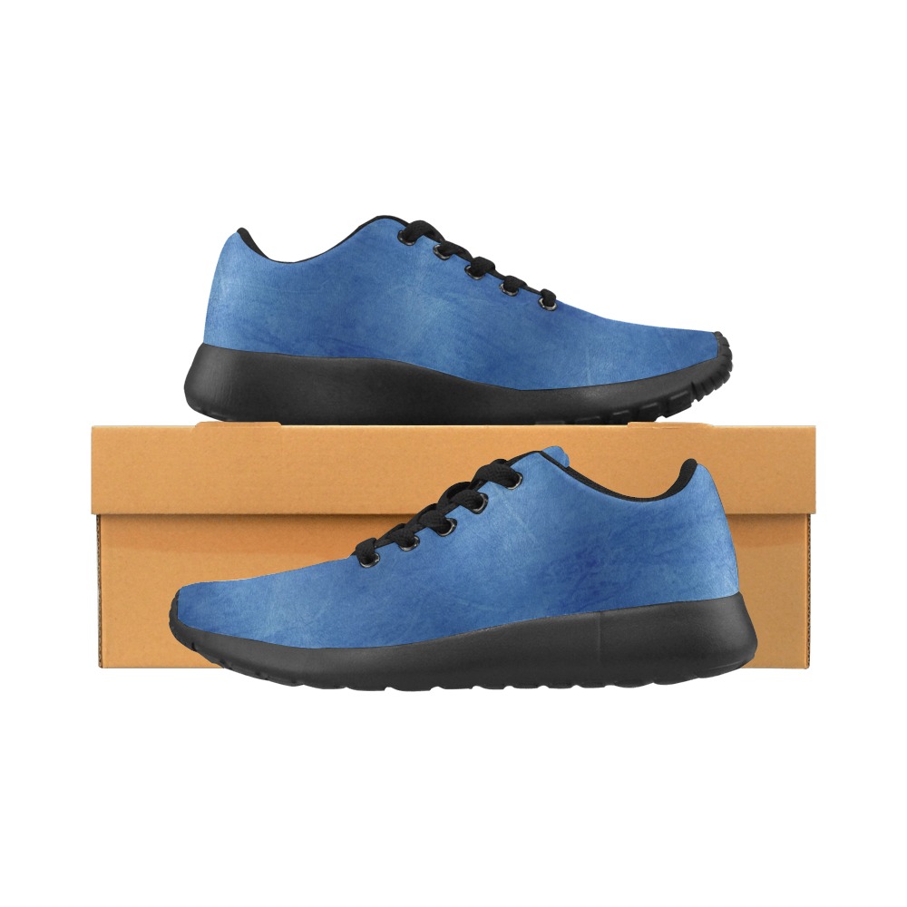 Leather Blue by Artdream Men’s Running Shoes (Model 020)