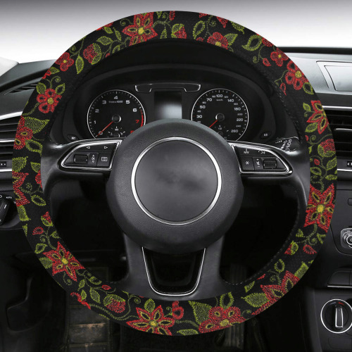Metis Beading Art Steering Wheel Cover with Anti-Slip Insert