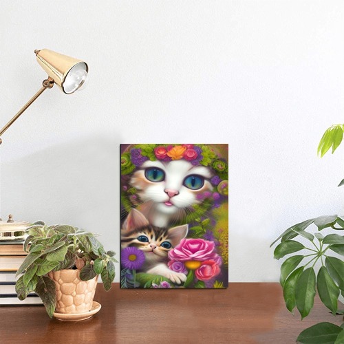 Cute Kittens 8 Photo Panel for Tabletop Display 6"x8"