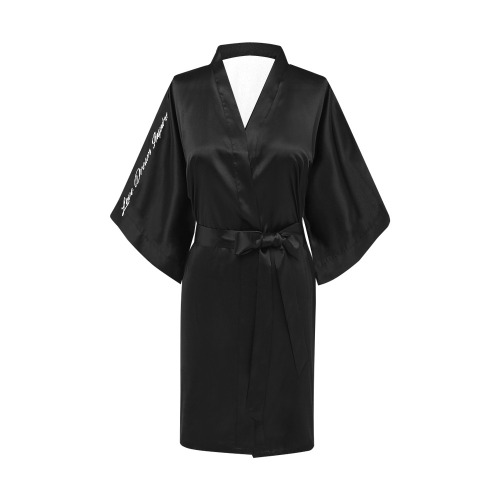 Black: Corinthian Column Kimono Robe