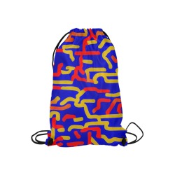 Worms Small Drawstring Bag Model 1604 (Twin Sides) 11"(W) * 17.7"(H)