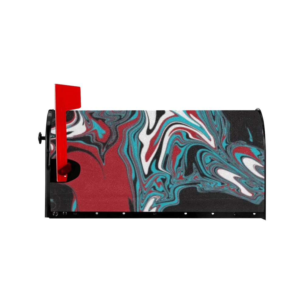 Dark Wave of Colors Mailbox Cover