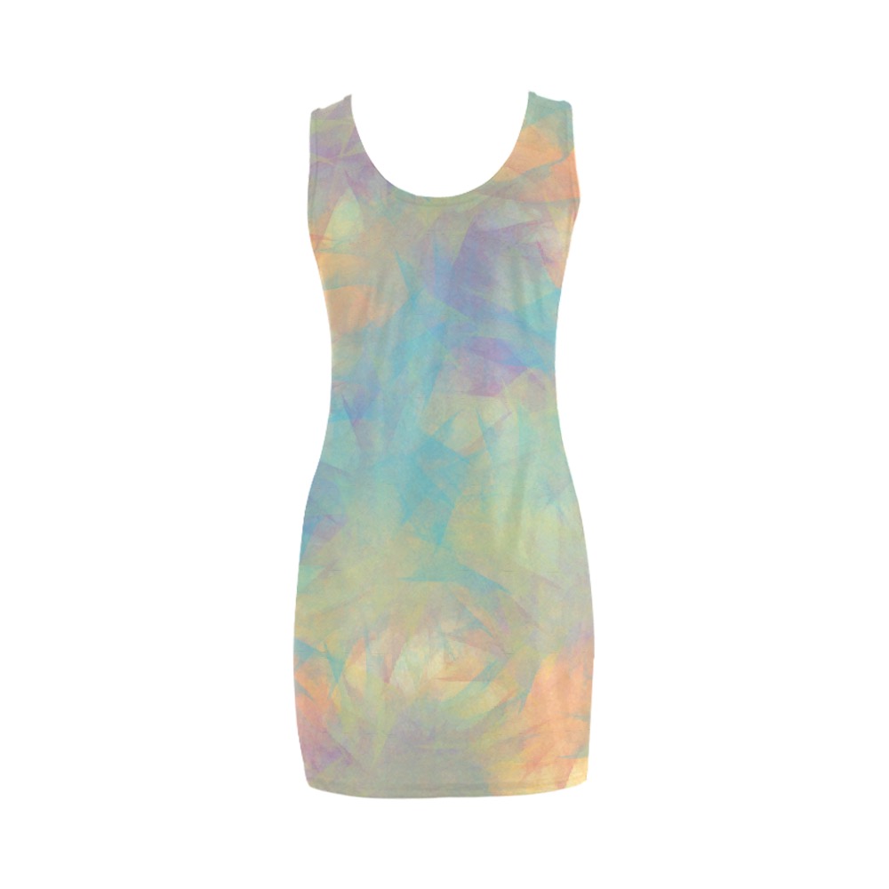 Ǒ Rainbow Sherbert Starburst 2 Medea Vest Dress (Model D06)