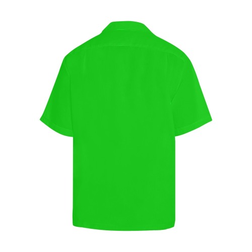 Merry Christmas Green Solid Color Hawaiian Shirt (Model T58)