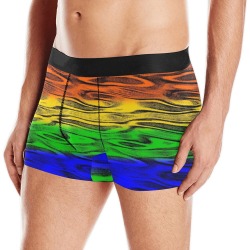 Rainbow Grunge Men's All Over Print Boxer Briefs (Model L10)