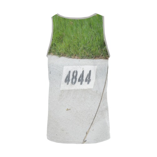 Street Number 4844 with Tan Collar Men's All Over Print Tank Top (Model T57)