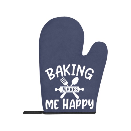 Baking Makes Me Happy Oven Mitt & Pot Holder
