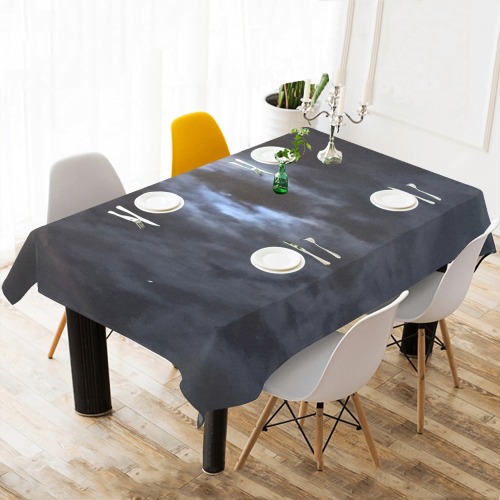 Mystic Moon Collection Cotton Linen Tablecloth 60"x 104"