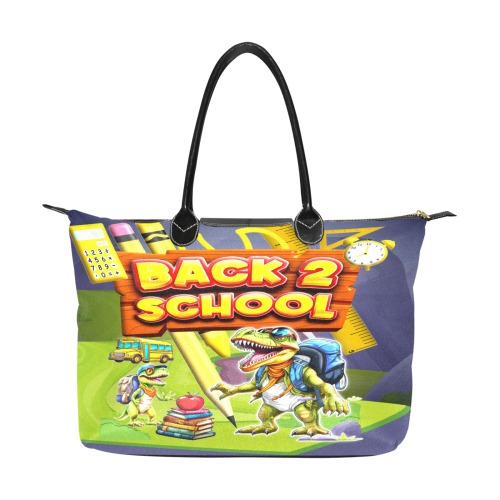 BACK 2 SCHOOL T REX WOMENS SAP HANDBAG Single-Shoulder Lady Handbag (Model 1714)