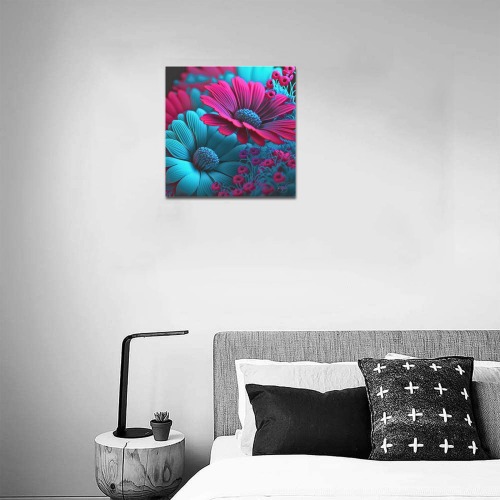 April Showers bring May Flowers Upgraded Canvas Print 16"x16"