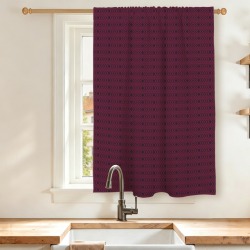 eclectic dark magenta blue Window Curtain 28x40inch - Velvet