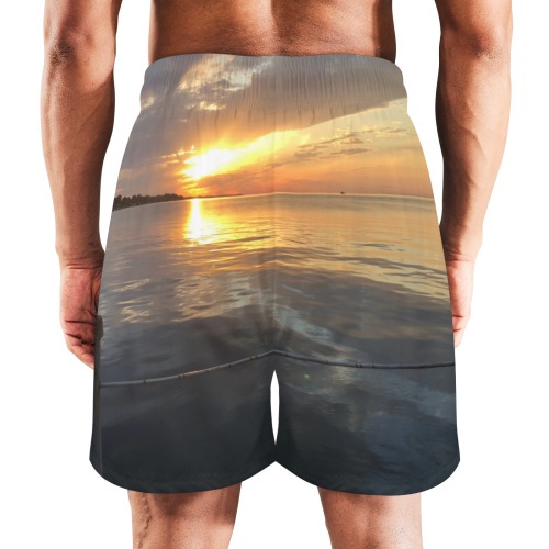 Pier Sunset Men's Quick Dry Shorts (Model L70)
