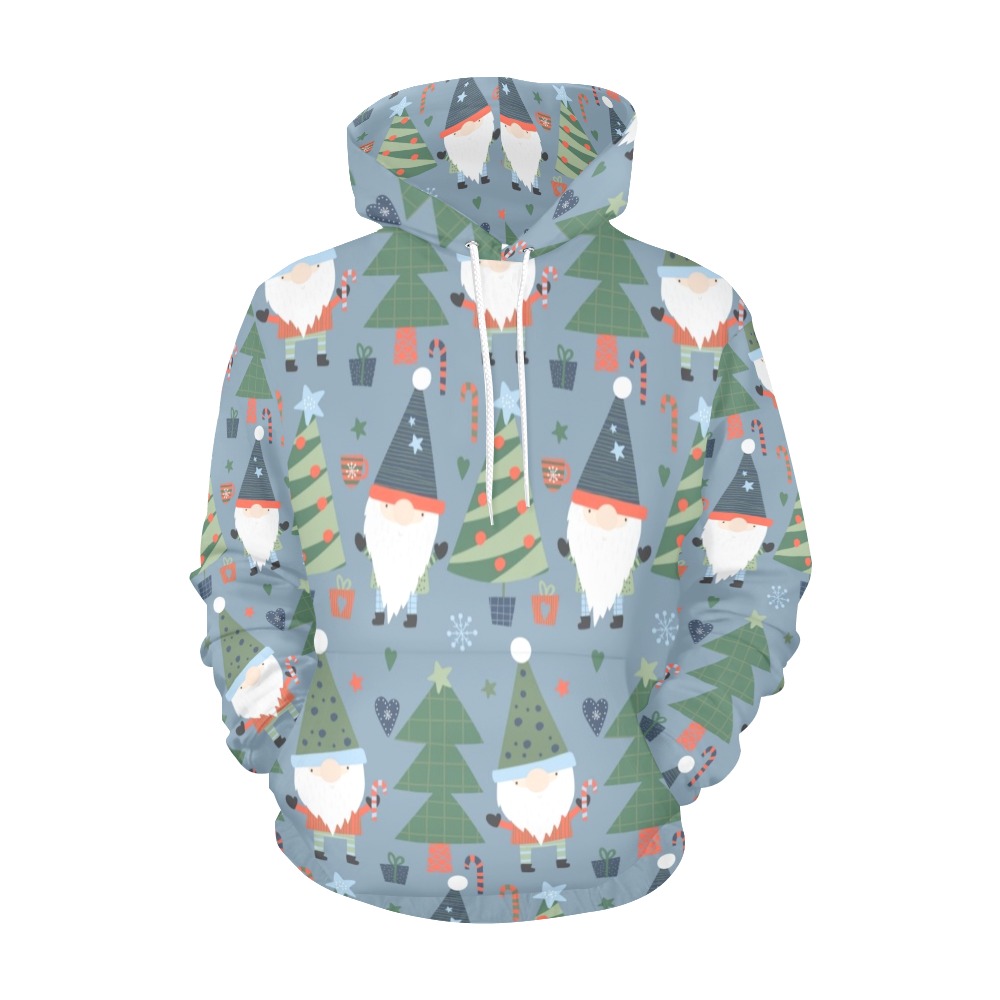 Christmas Gnomes All Over Print Hoodie for Men (USA Size) (Model H13)