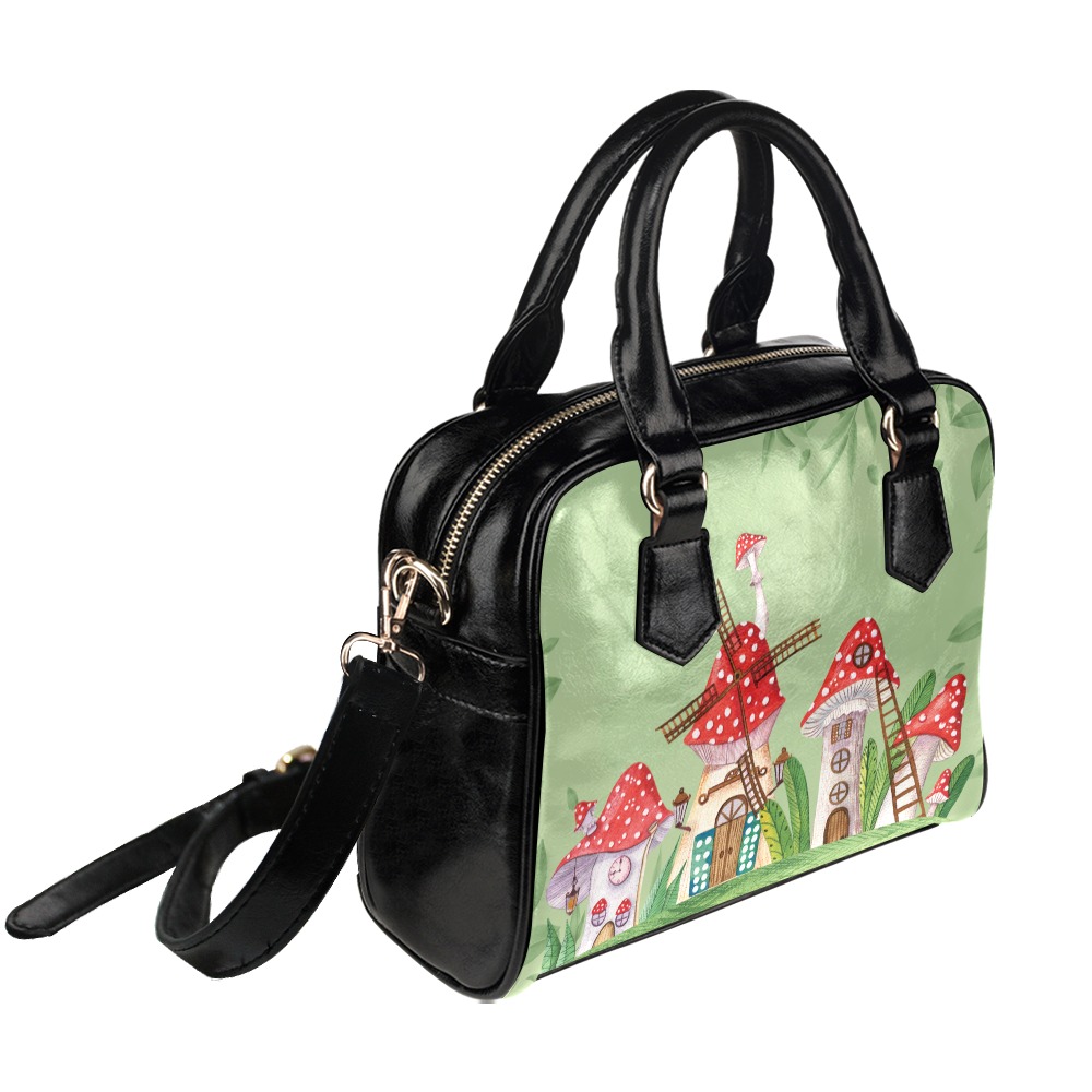 mushroom village shoulder handbag Shoulder Handbag (Model 1634)