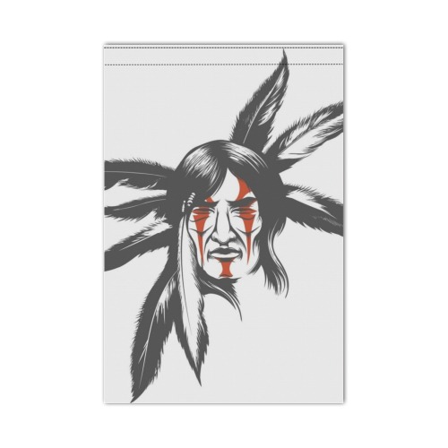 I Am Native 1 Garden Flag 12‘’x18‘’(Twin Sides)