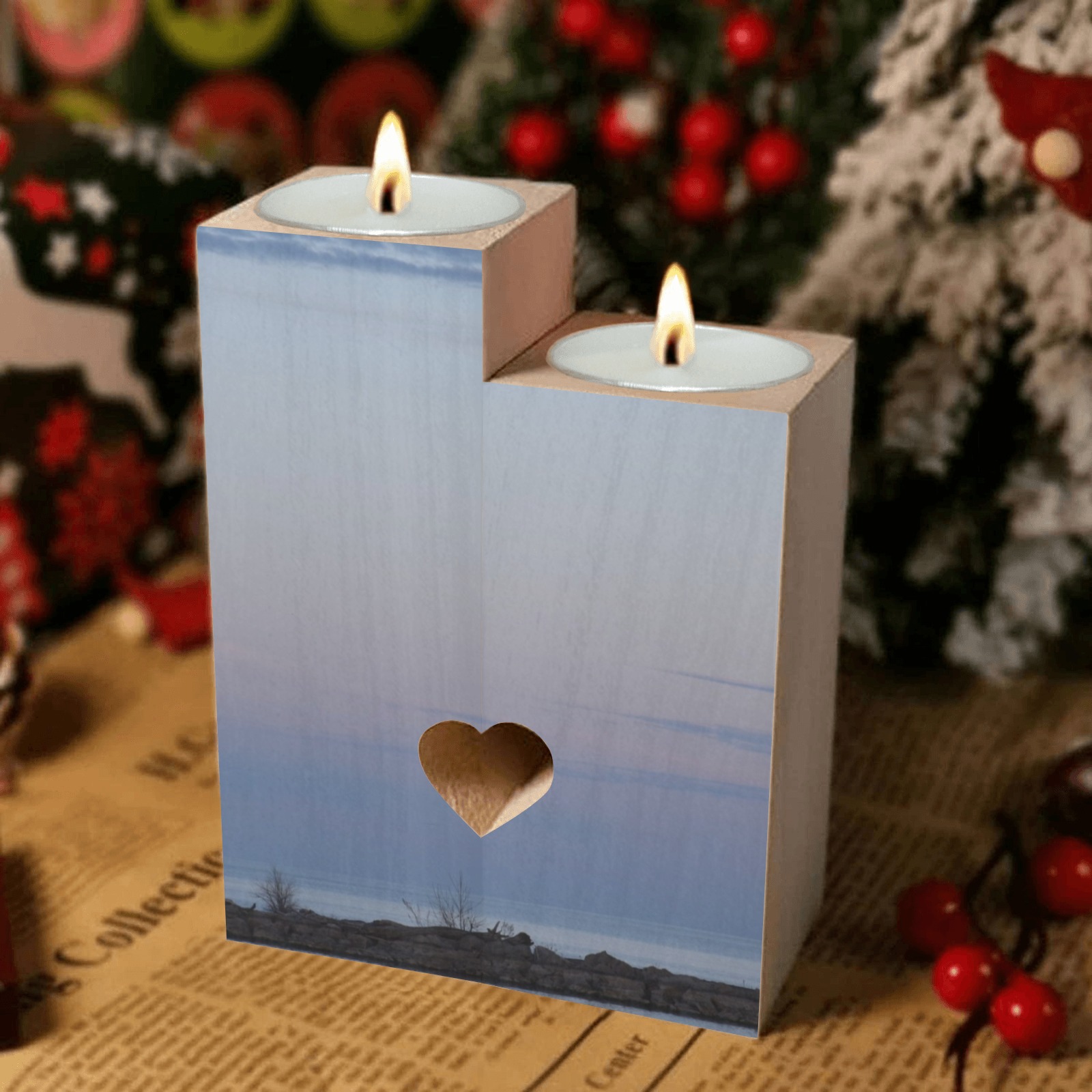 Baby's Whispers Wooden Candle Holder (Without Candle)