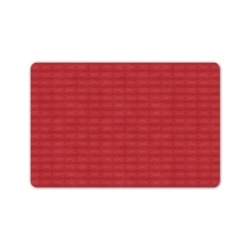 red repeating pattern Doormat 24"x16" (Black Base)