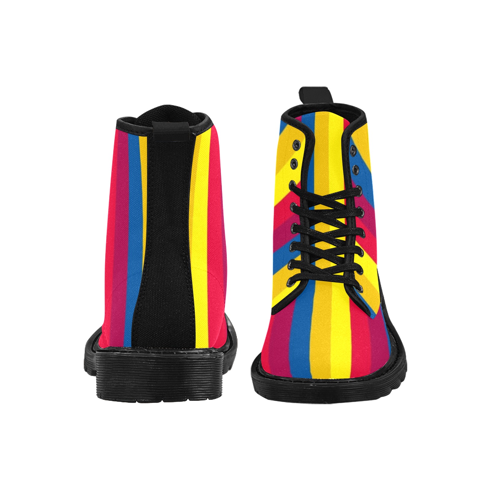 Colors by Fetishworld Martin Boots for Men (Black) (Model 1203H)